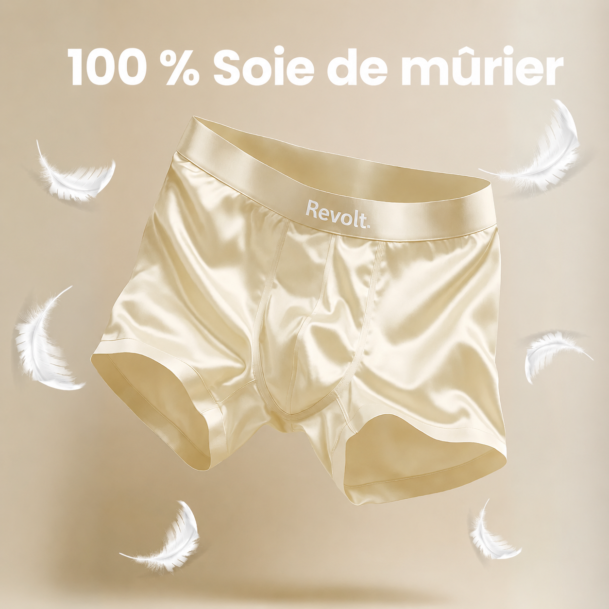 Revolt Boxer en soie | Confort premium, écoresponsable