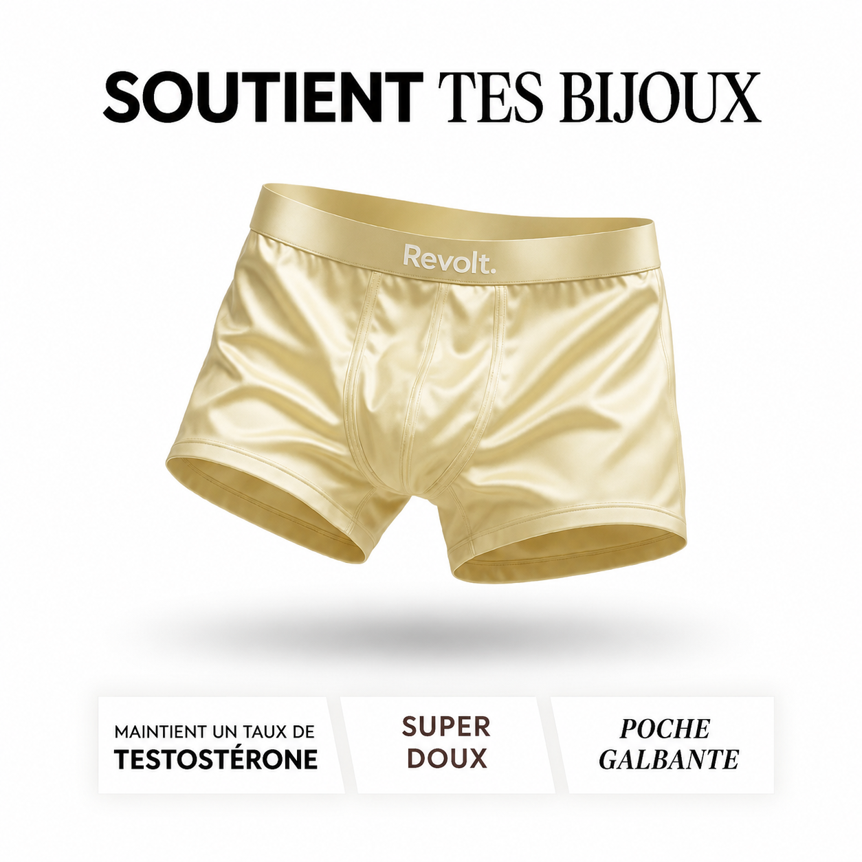Revolt Boxer en soie | Confort premium, écoresponsable