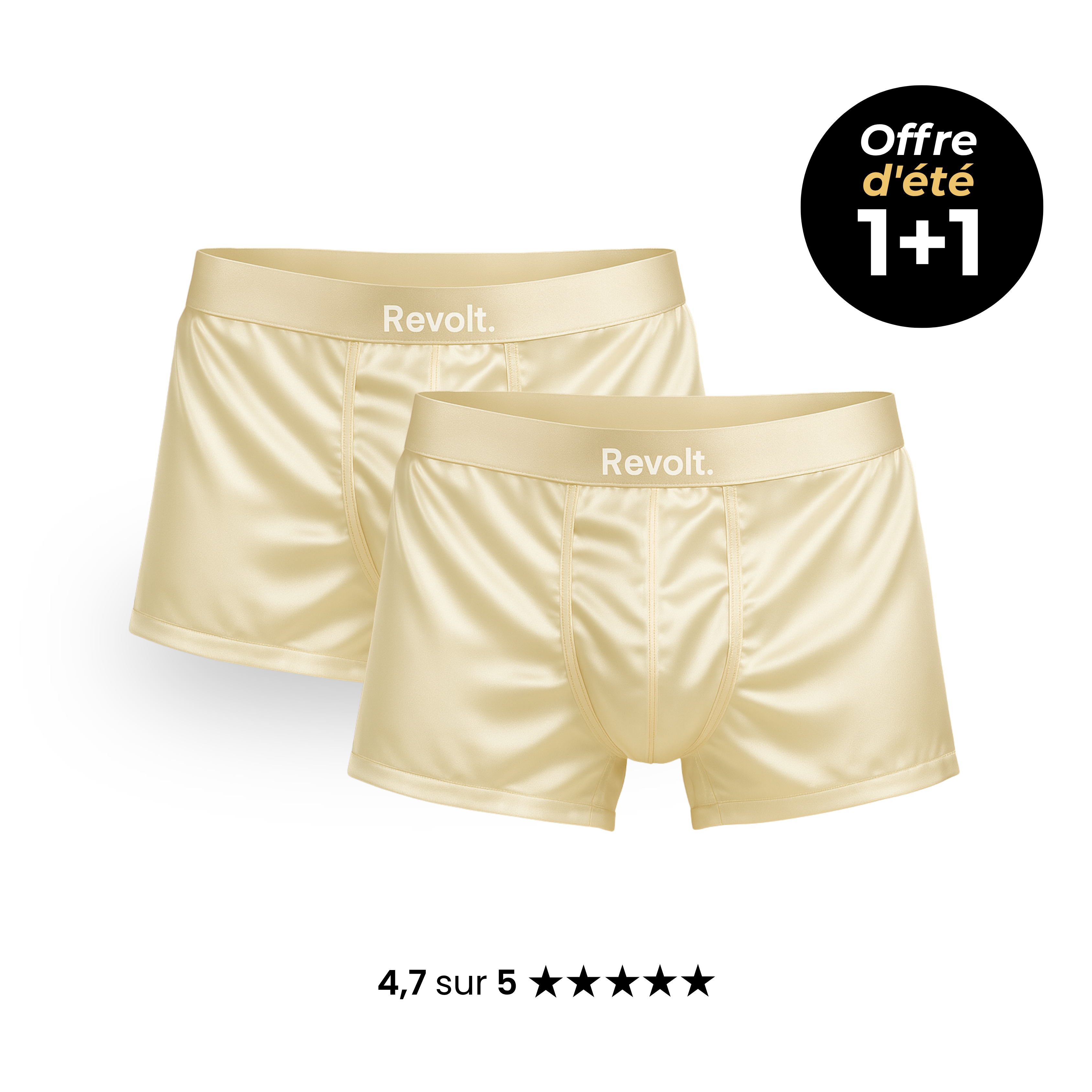 Revolt Boxer en soie | Confort premium, écoresponsable