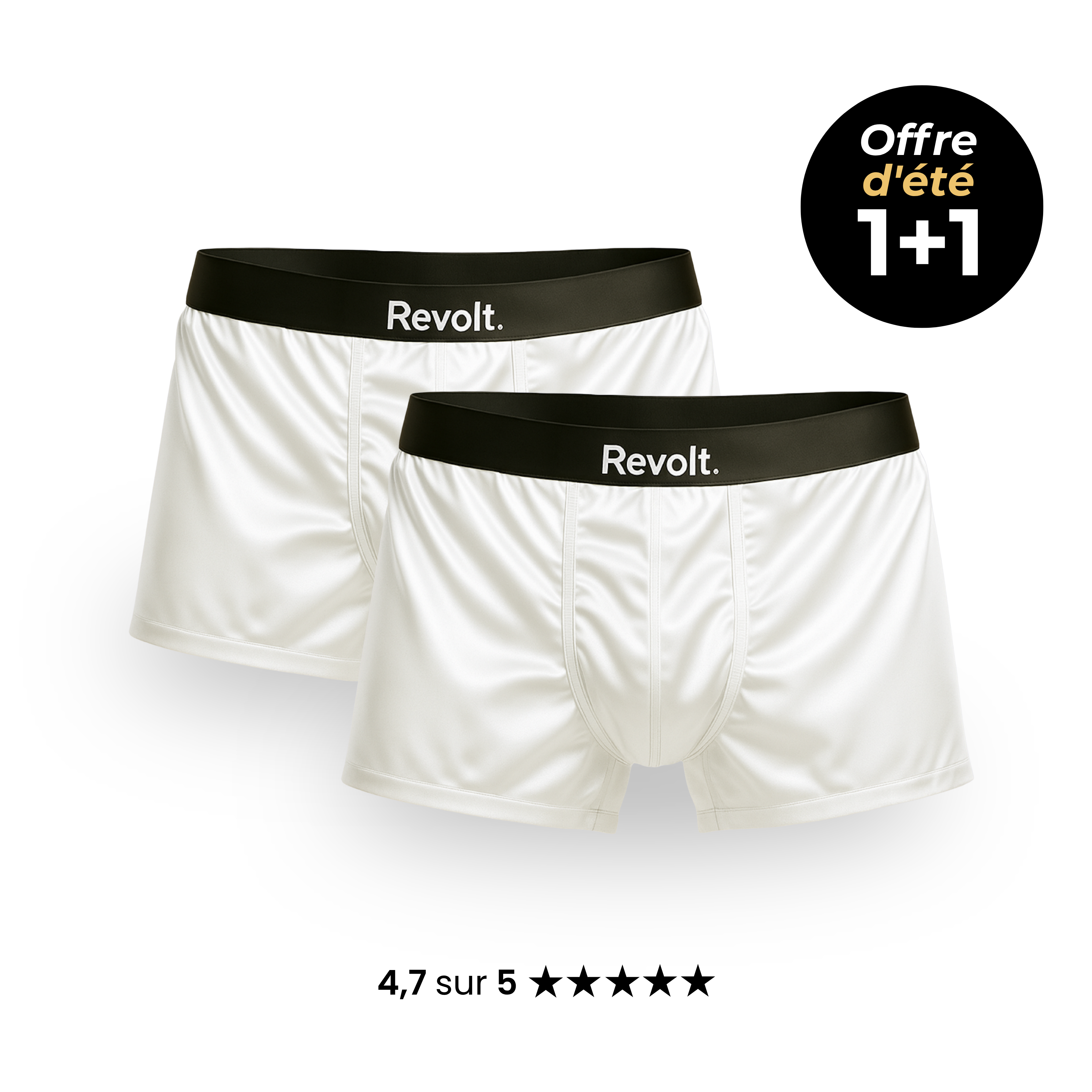 Revolt Boxer en soie | Confort premium, écoresponsable