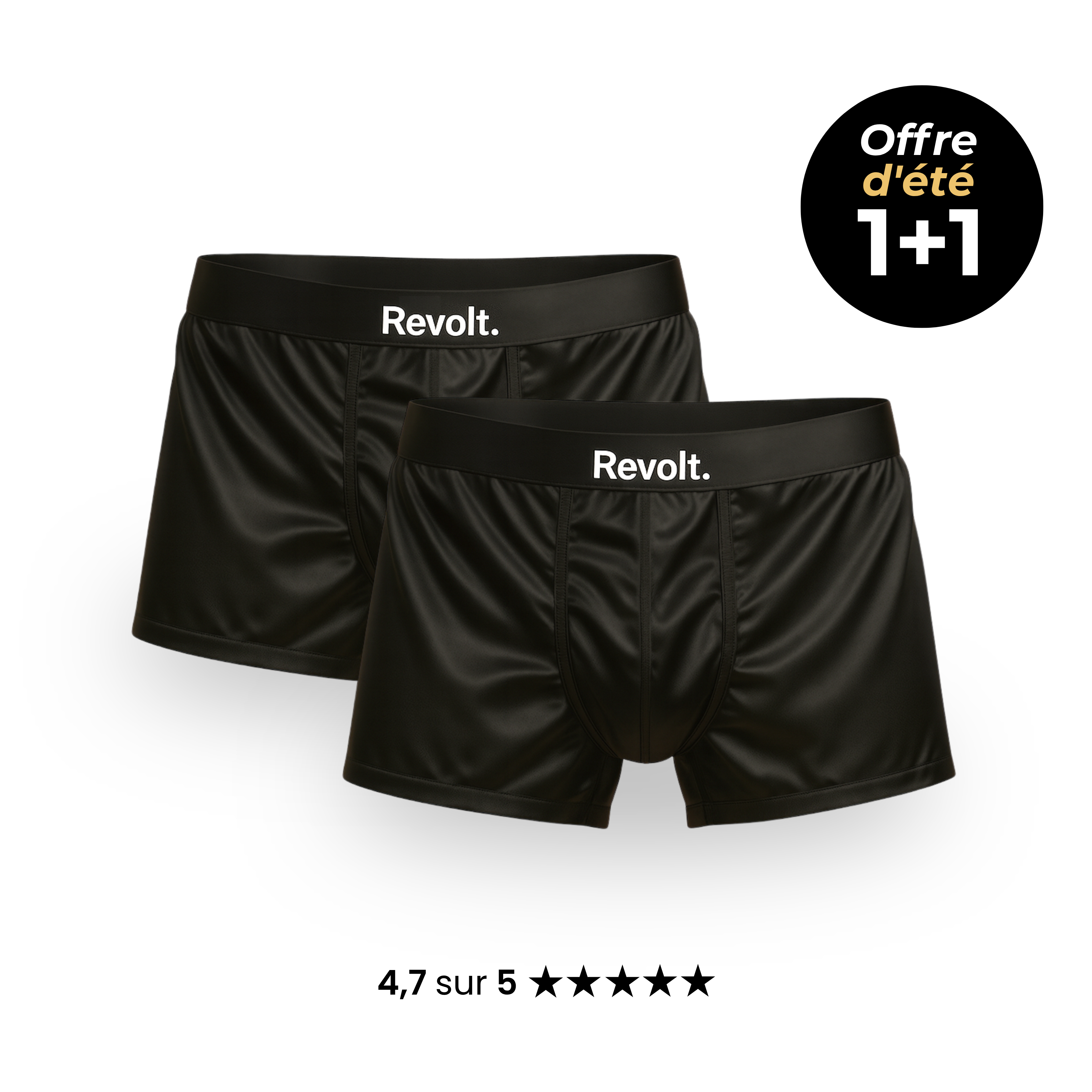 Revolt Boxer en soie | Confort premium, écoresponsable